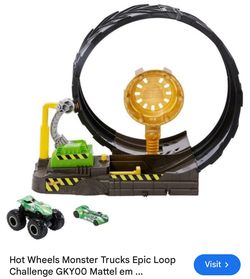 Hot Wheels Monster Truck Epic Loop Challenge 