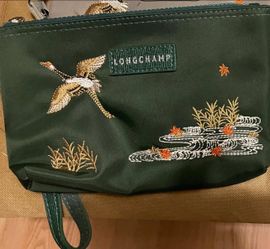 Brand New Long champ Embroidered Cosmetic Pouch $15 Each Or 2 for $25
