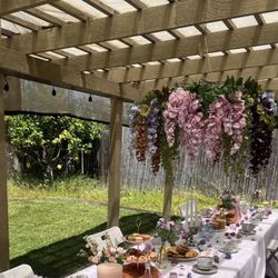 Faux Wisteria Floral Decor 