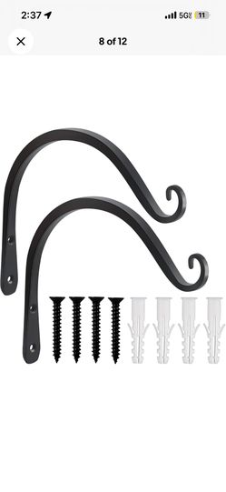 2 Pack 8 Inch Plant Hangers Outdoor Metal Hanging Plant Bracket Bird Feeder Plan