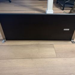 Four Durable Black IKEA Shelves