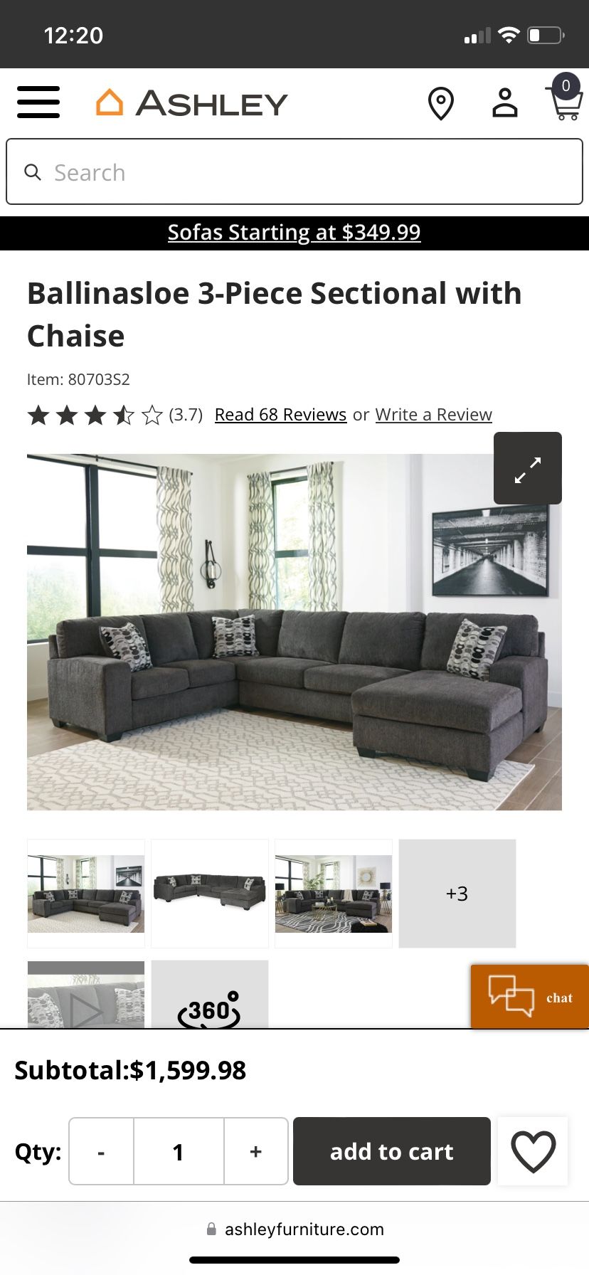 Like New Sectional Couch With Chaise - All Offers Considered. 