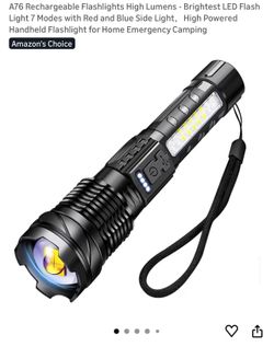 A76 Rechargeable Flashlights High Lumens