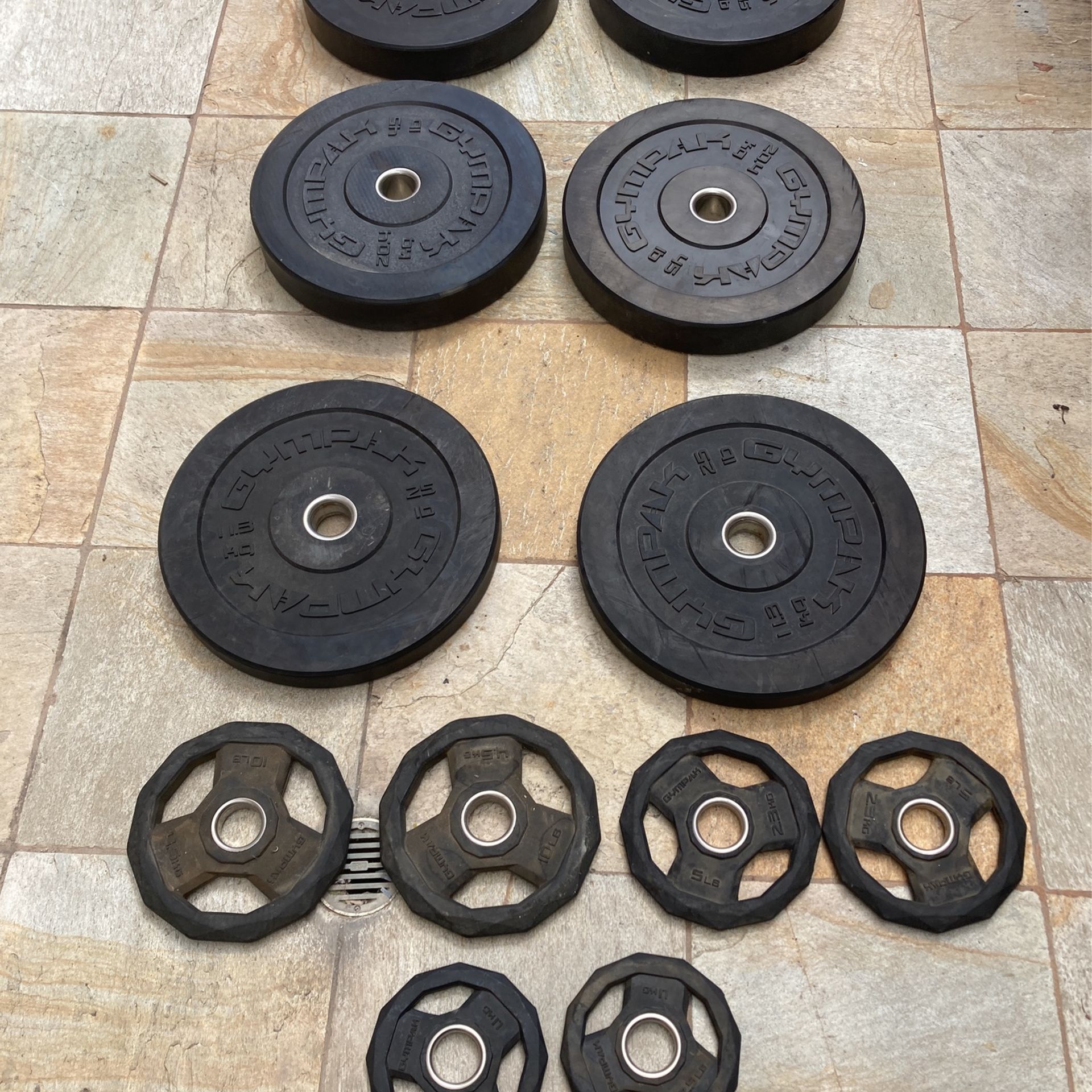 Barbell Bumper Weights Plates - Gympak