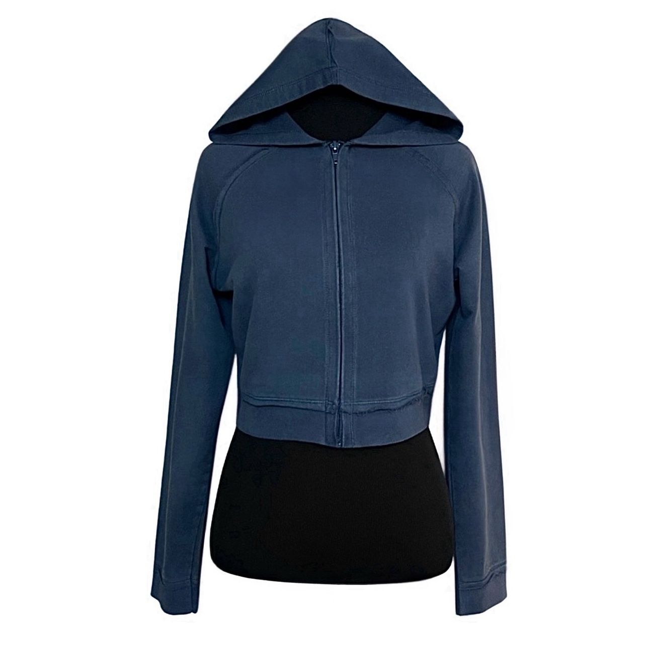 B Split USA Cropped Zip-Up Sweatshirt