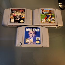 Nintendo 64 N64 RPG/ Fighting Games