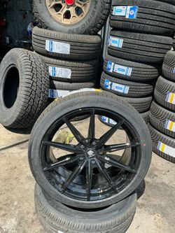 235/40/19 Tires with Aslan Rims
