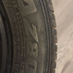 150 Obo  2 55/60/17           AZ800            The tires are practically new, with only about 50 miles driven. 