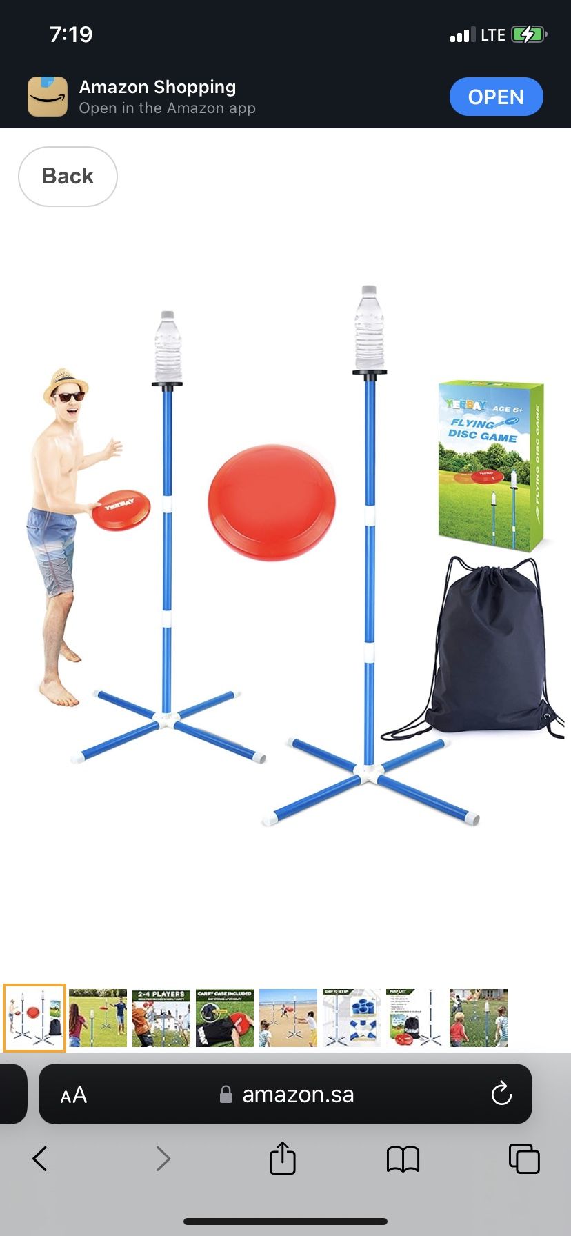 Fun Disc Toss Game, Outdoor Game Set, Disc Frisbee Game