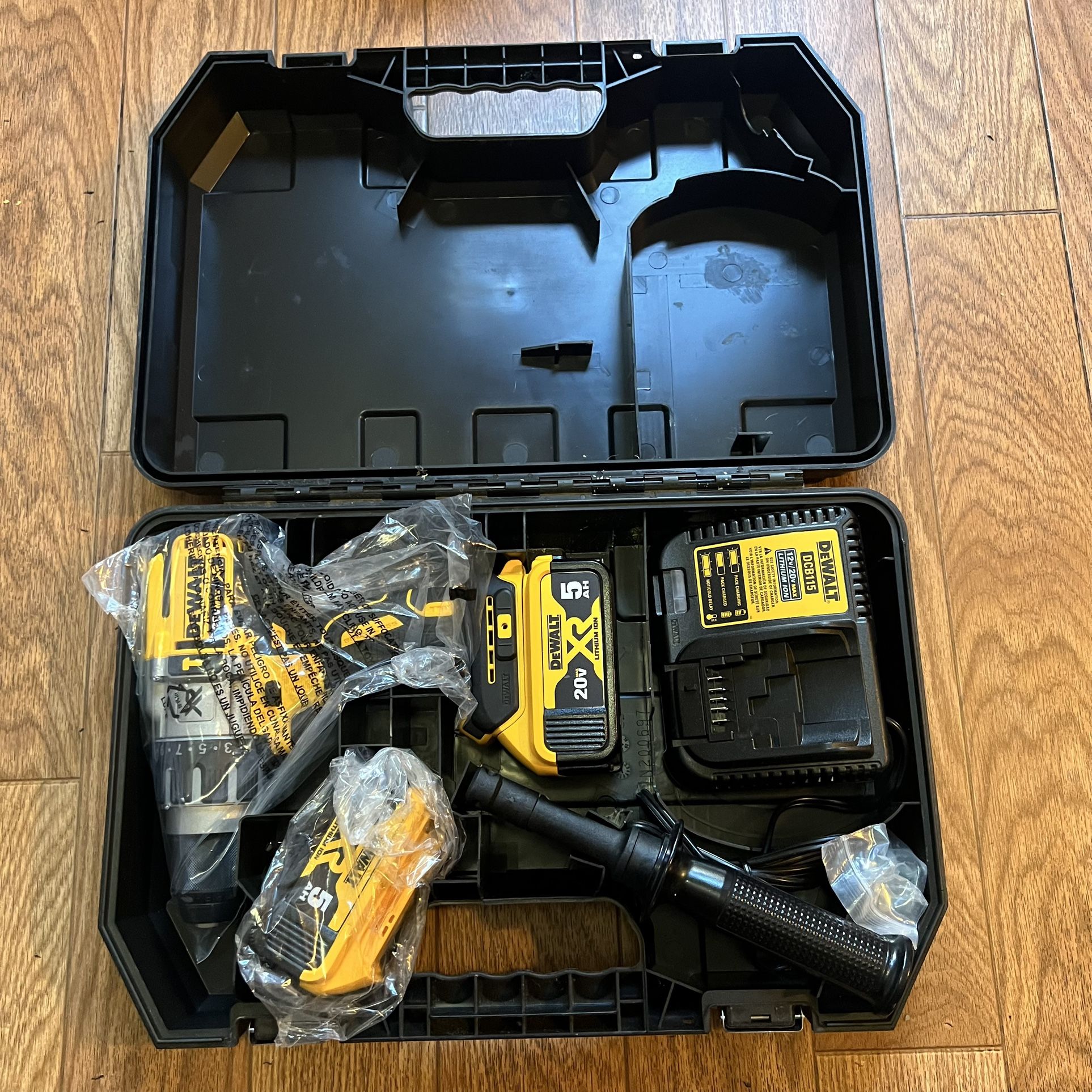 Brand new Dewalt Hammer Drill With 2 Batteries And Charger
