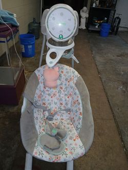 Baby swing with music
