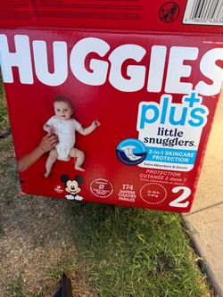 Huggies Plus Little Snugglers Size 2 Diapers