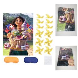 Encanto Party Supplies,Pin the Pinwheel on the Blank Position of Picture,Encanto Theme Party Game for Kids, Encanto Party Favors