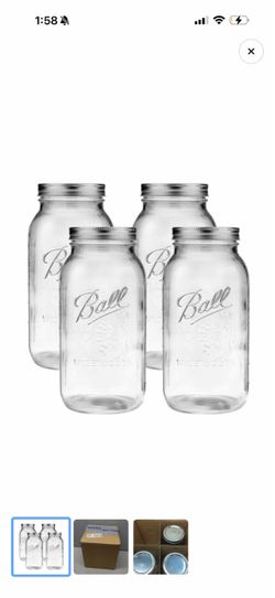 Ball Wide Mouth Mason Jars Set of 4