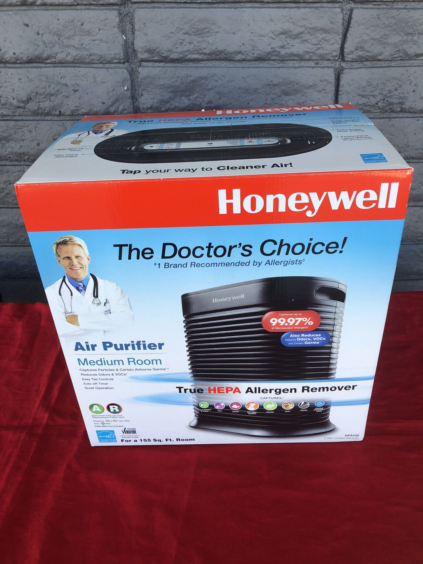 Honeywell HPA100 HEPA Air Purifier - Black - New and sealed