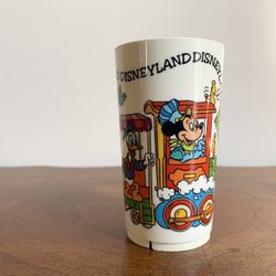 Vintage Deka Plastics Disneyland Mickey Mouse Disney Plastic 4” Cup 