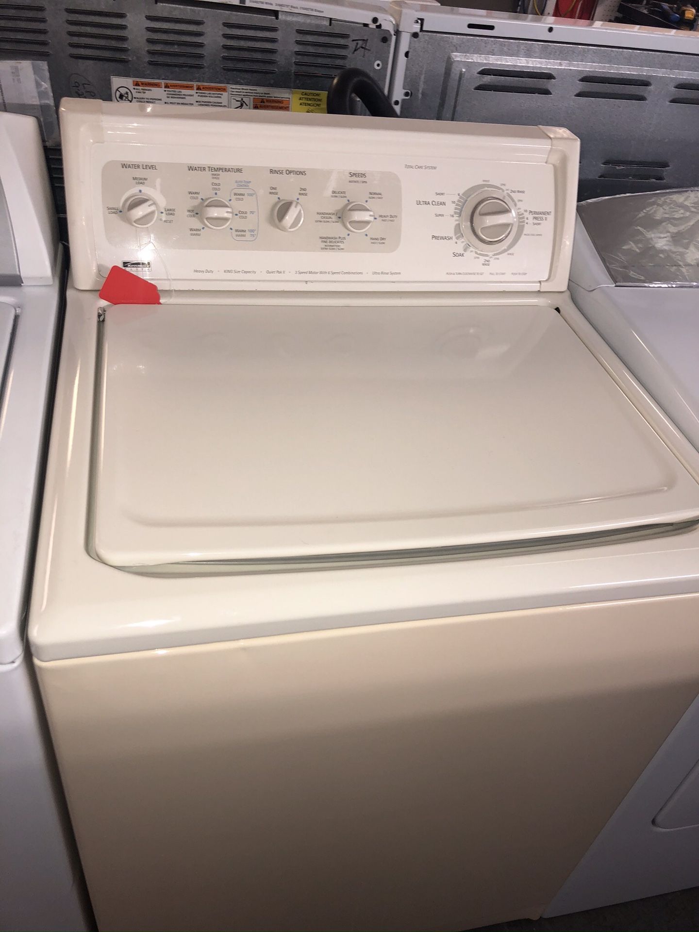 Used kenmore Elite washer. 1 year warranty