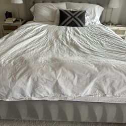 Queen Bed With Mattress 