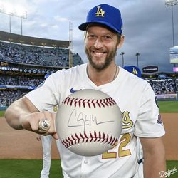 Dodgers Clayton Kershaw Signed Baseball