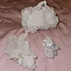 Clear Quartz Crystals Clusters