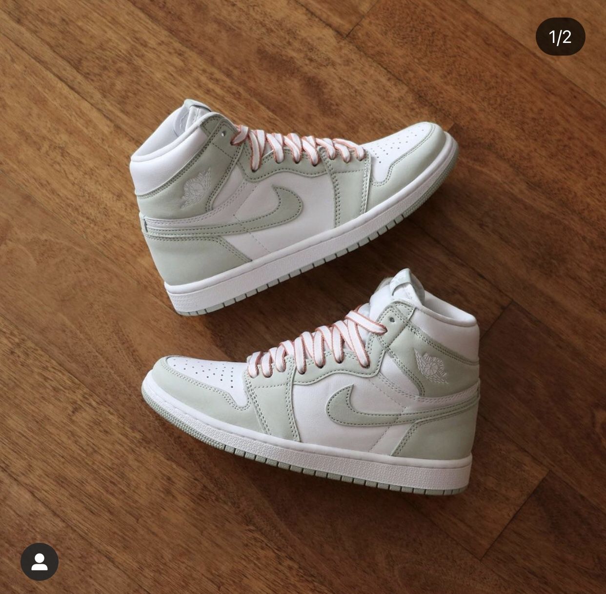 Retro 1 Seafoam Size 9.5