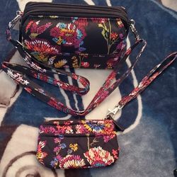 Vera Bradley Floaral Crossbody Bag Set.