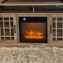 FIREPLACE TV STAND