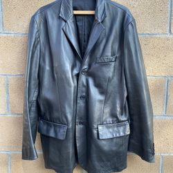 Banana Republic Size Men's  Large Leather Coat
