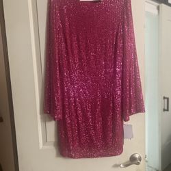 Pink Sequin Dress