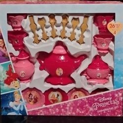 New, Princess 26 Pieces Tea Set