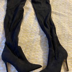 Aldo- Suede Knee Length High Boots 