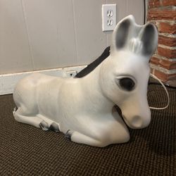 Blowmold nativity donkey