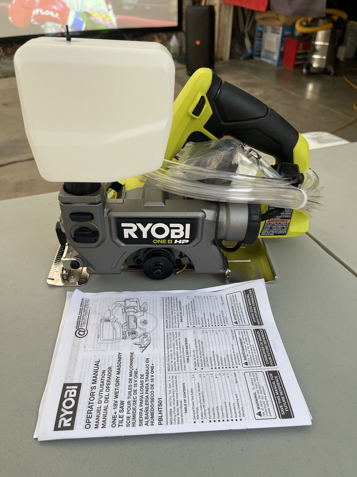 Ryobi Wet/Dry Masonry Tile Saw
