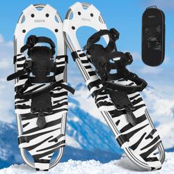 RESVIN 25/30 Inches Snow Shoes for Men Women Youth, Lightweight Aluminum Terrain Snowshoes with Special EVA Padded Ratchet Binding and Carrying Tote B