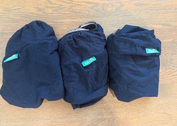 Biloban Navy Crib Sheets
