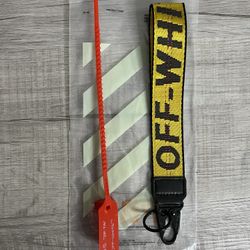 Off White Keychain Classic Yellow 