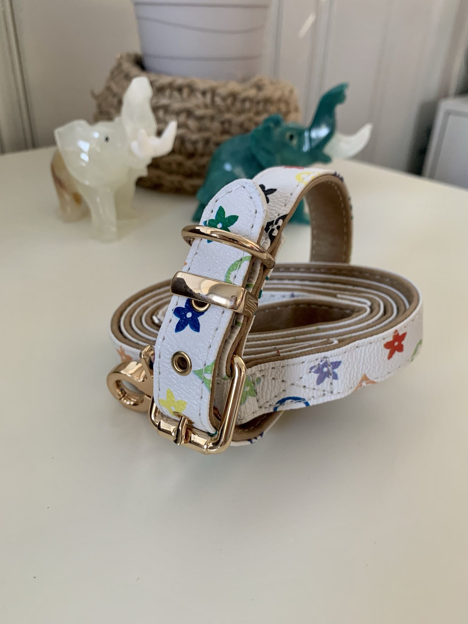 Luxury Dog Collar And Leash Set