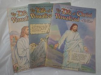 1(contact info removed) The Life Of Christ Visualized, Very Rare Complete 3 Vol. Set Bible Comics Paperback