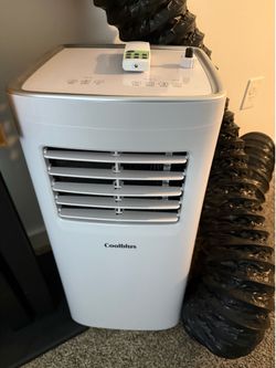 Coolblus portable air conditioner,7300 BTU portable ac unit up to 450 Sq,3 IN 1 with Remote Control,White