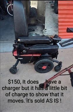 Used Electric Wheelchair, Walkers with Seats, Walkers w/o Seats, Several other Items