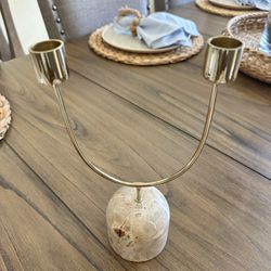 Threshold Luxe Double Taper Candle Holder 