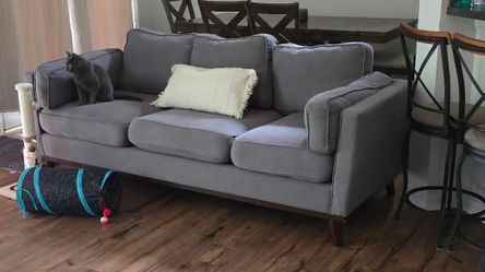 Gray 3-Seat Sofa