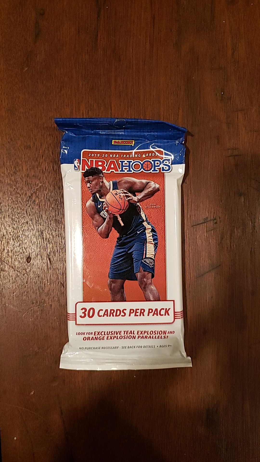 2019-2020 NBA Hoops 30 Cards Per Pack