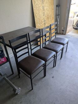 Table and 4 chairs