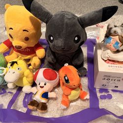 New crybaby Pokémon pooh Mario plush all for $60
