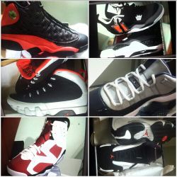 BRAND NEW JORDANS 11s,6s,14s,4s,13s SIZE 11.5 W/ OG BOX