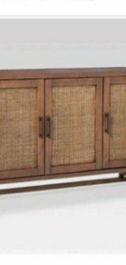 3 Door Accent Media Stand