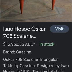 Isao Hosoe Glass Office Desk
