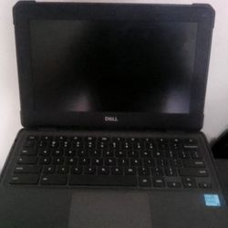 Black Dell Intel Chromebook Laptop 