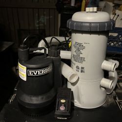 pool pump and filtration system with hoses